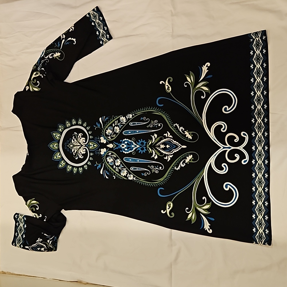 Brand New London Times black long sleeve dress - Picture 4 of 5